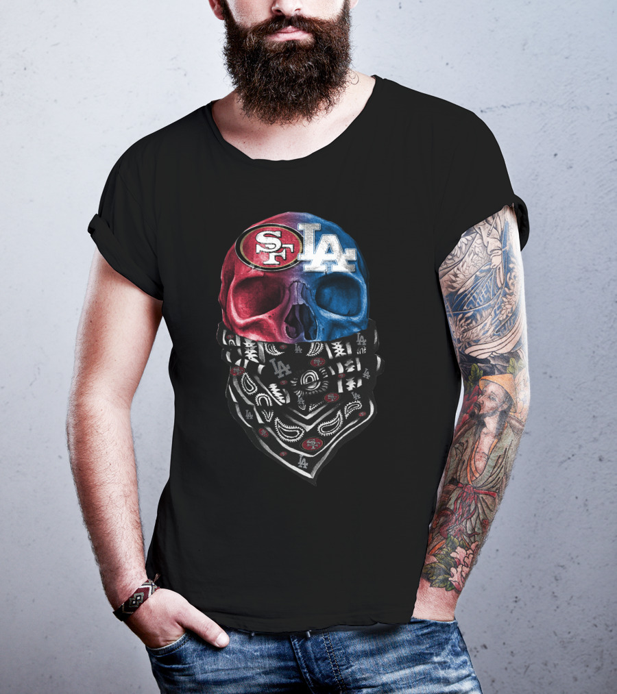 SF LA Skull Bandana DSK 002 T-Shirt