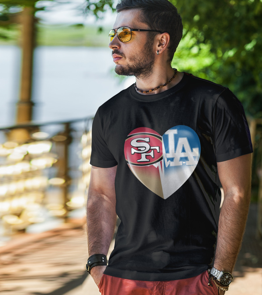 SF LA Heartbeat Rivalry T-Shirt