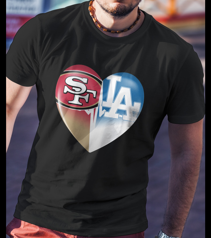 SF LA Heartbeat Rivalry T-Shirt