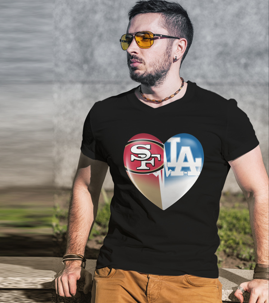 SF LA Heartbeat Rivalry T-Shirt