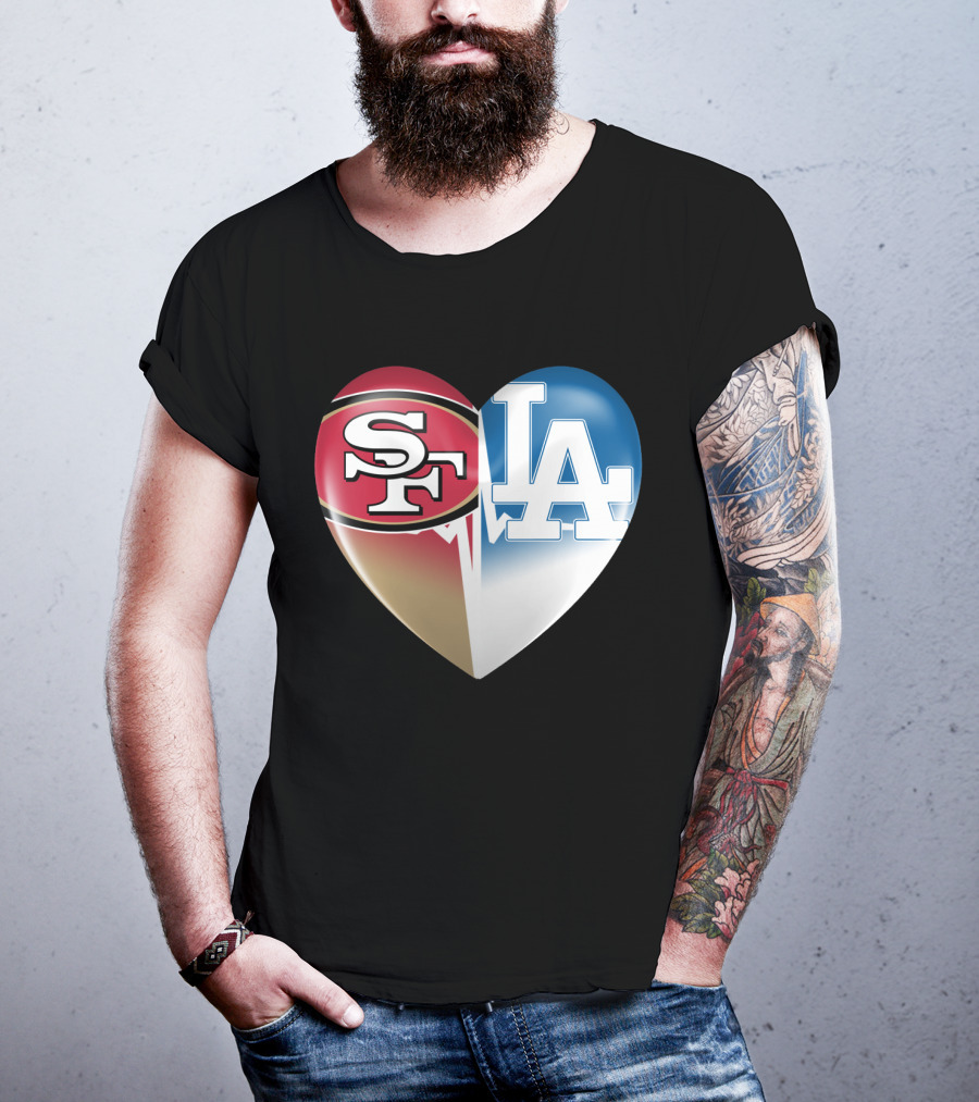 SF LA Heartbeat Rivalry T-Shirt