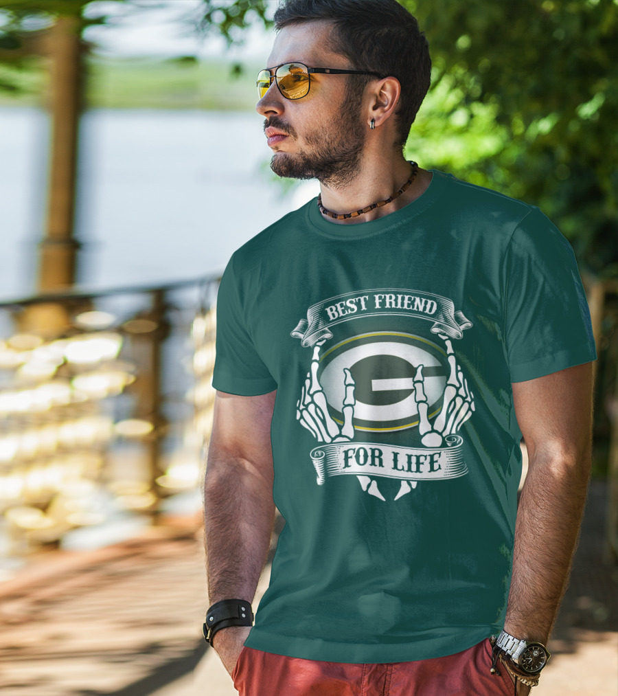 Best Friend For Life Green Bay Packers T-Shirt