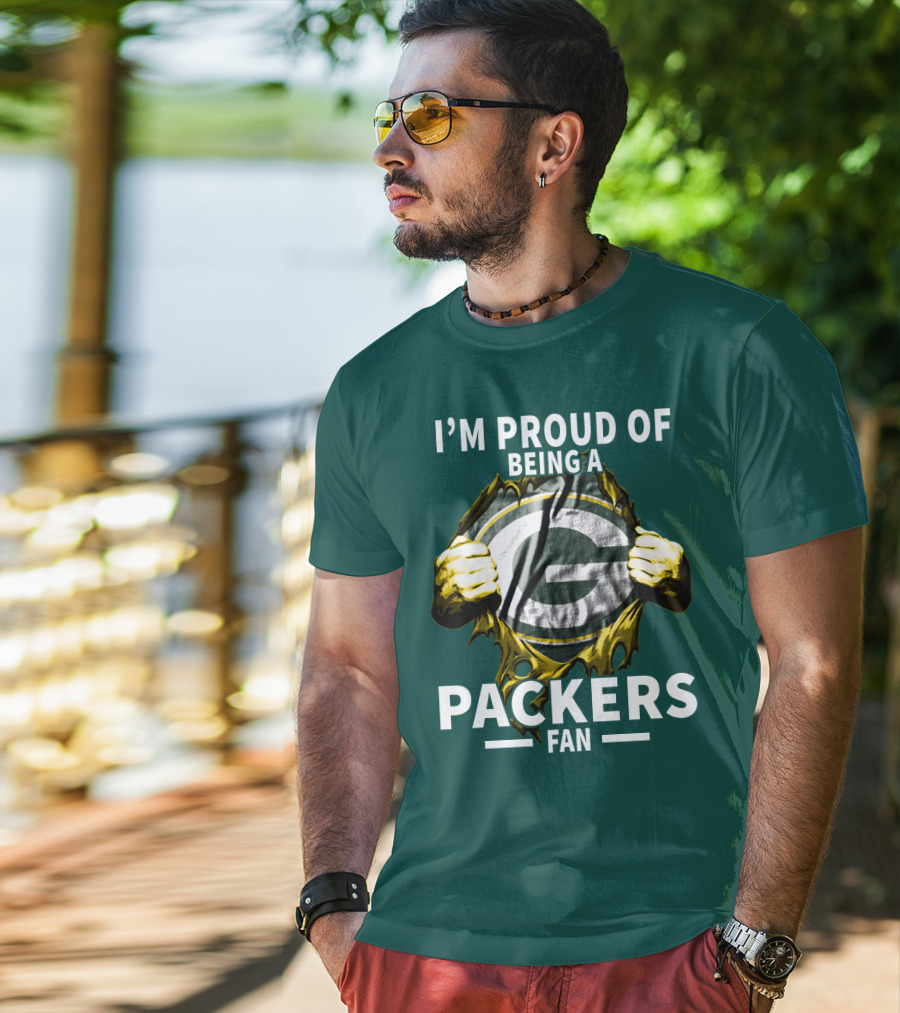 I'm Proud Of Being A Packers Fan T-Shirt