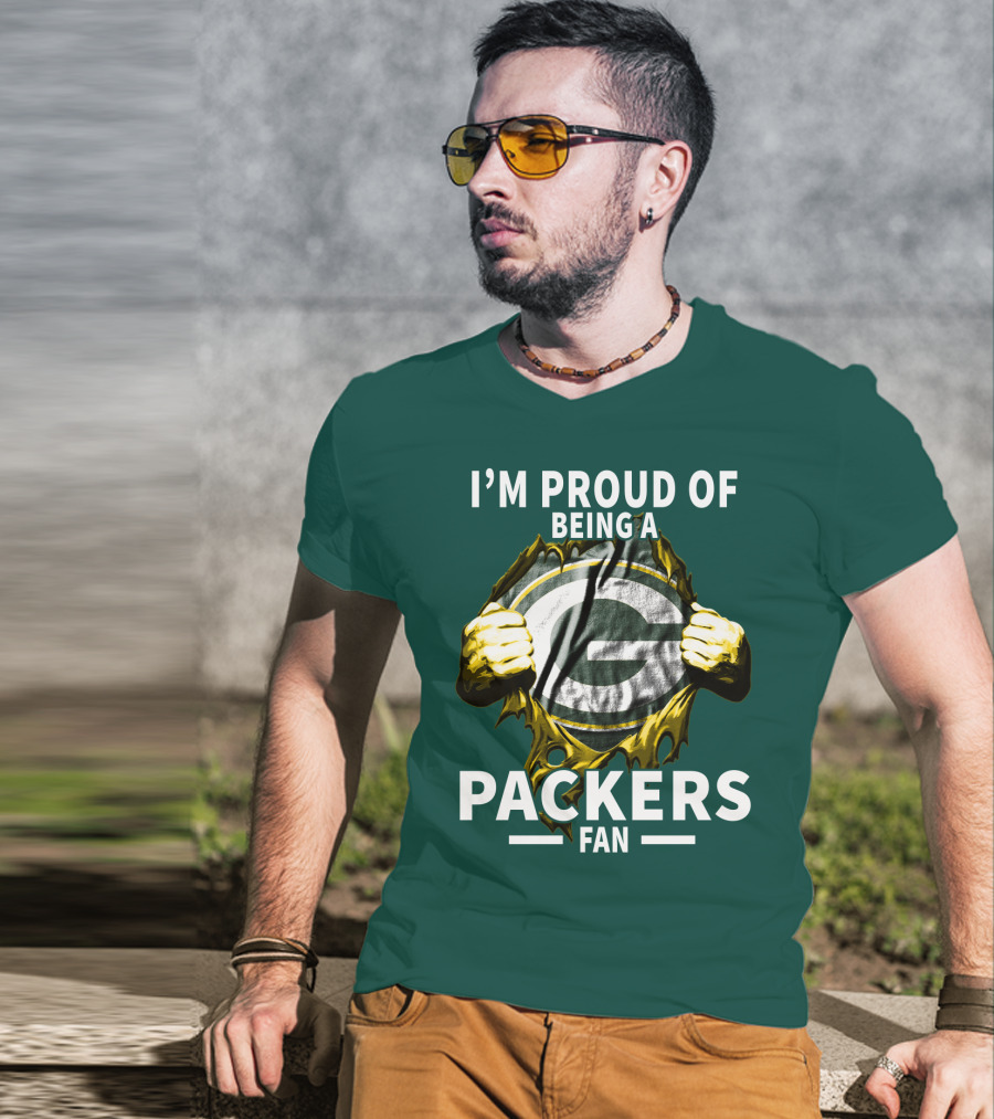 I'm Proud Of Being A Packers Fan T-Shirt