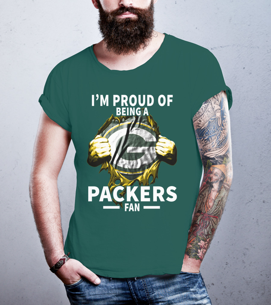 I'm Proud Of Being A Packers Fan T-Shirt