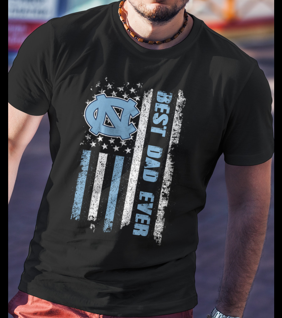 Best Dad Ever North Carolina Flag Evd 091 T-Shirt