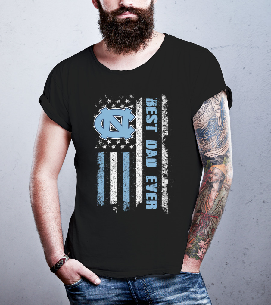 Best Dad Ever North Carolina Flag Evd 091 T-Shirt