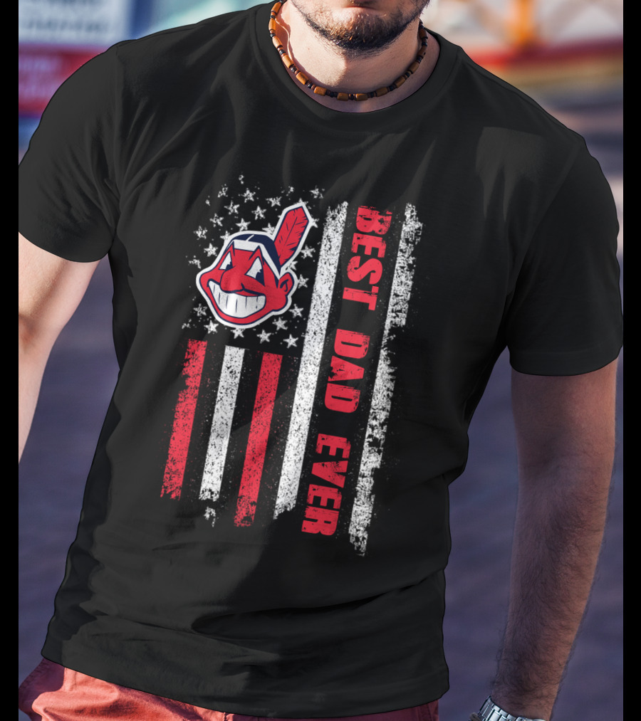 Evd 112 Best Dad Ever Flag T-Shirt