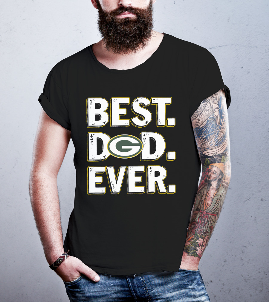 Best Dad Ever Green Bay Packers T-Shirt