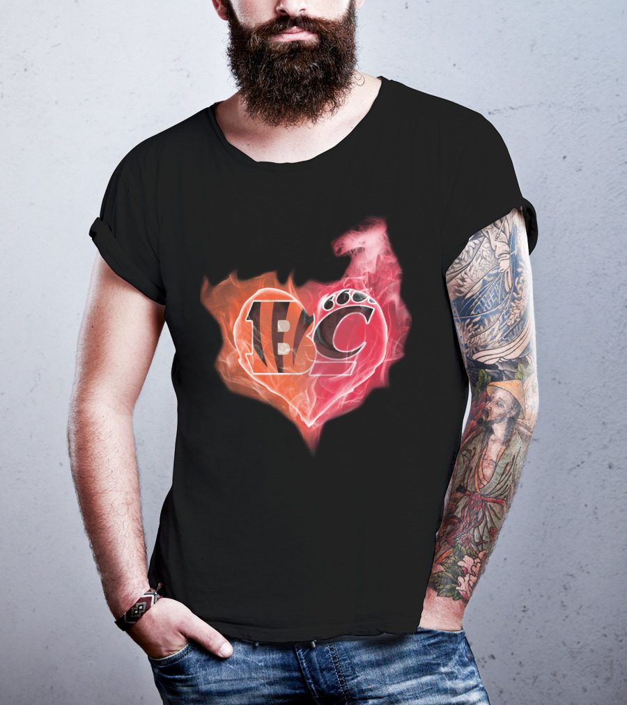 Bengals Bearcat Heart T-Shirt
