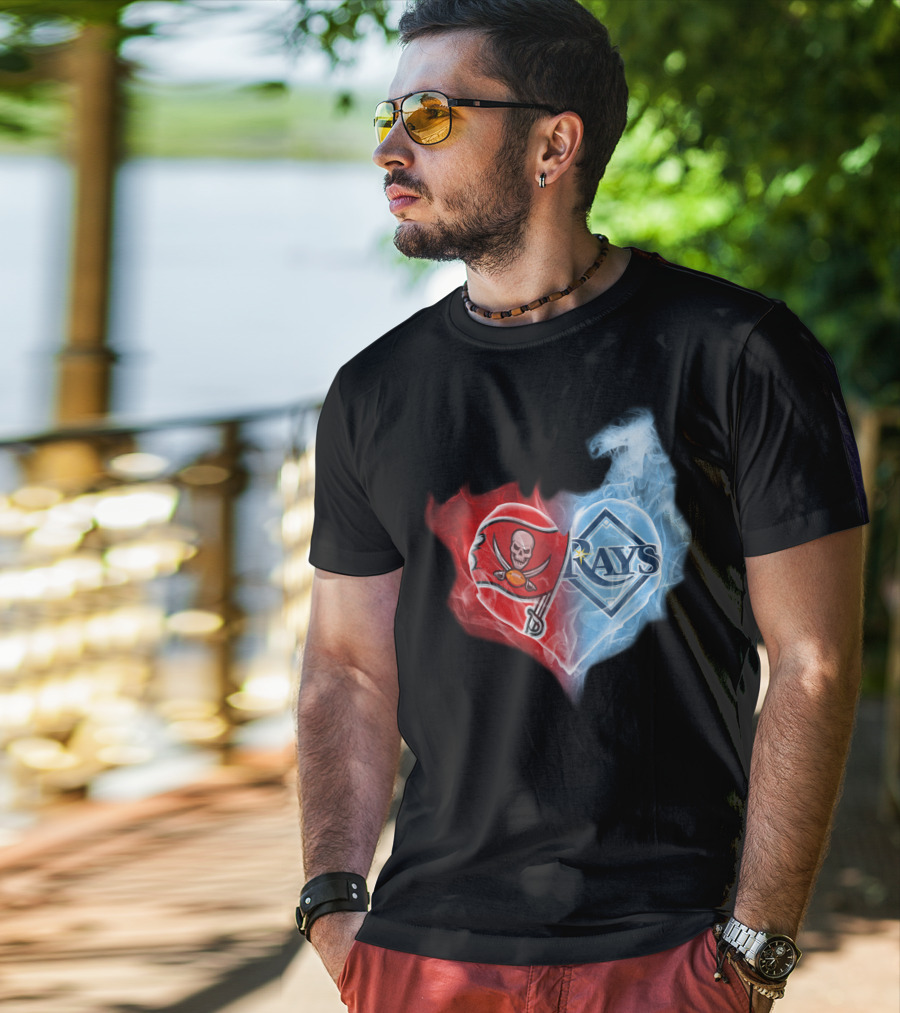 Buccaneers And Rays Heart Fusion T-Shirt