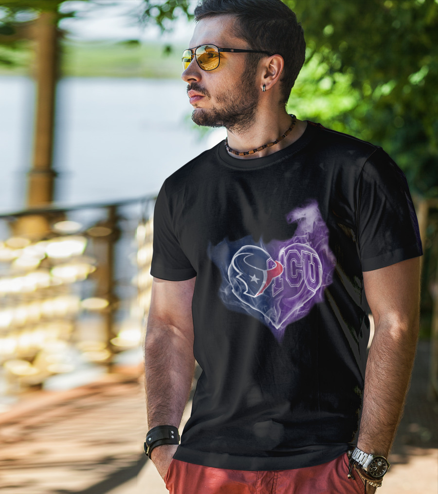 Houston Texans Tcu Heart T-Shirt