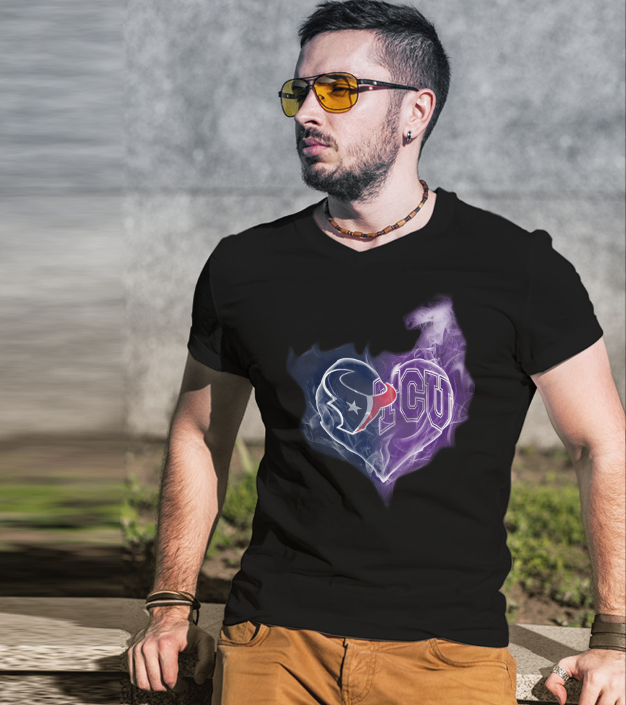 Houston Texans Tcu Heart T-Shirt