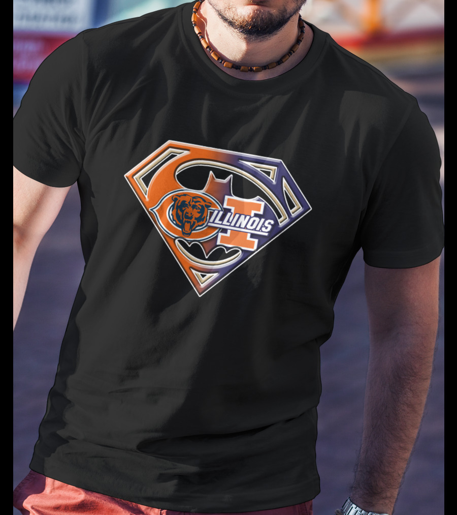 Chicago Bears Illinois Superman T-Shirt
