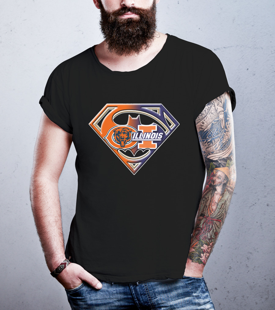Chicago Bears Illinois Superman T-Shirt