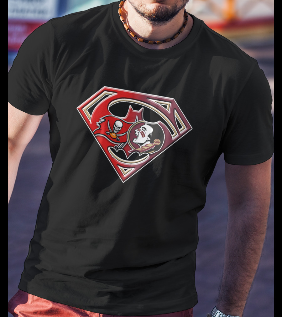 Superman Bat Emblem Joker Pirate Skull T-Shirt