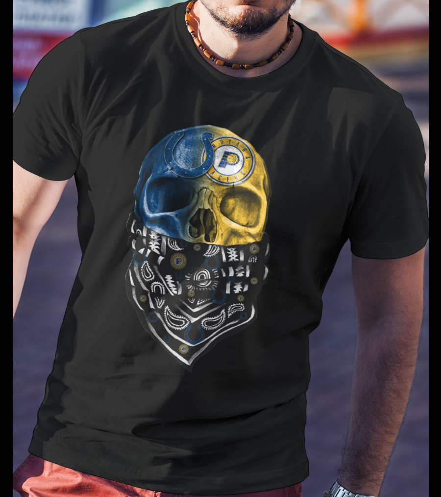 Colts Police Skull Bandana T-Shirt