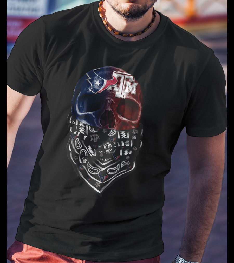 Texans Skull Bandana At M T-Shirt