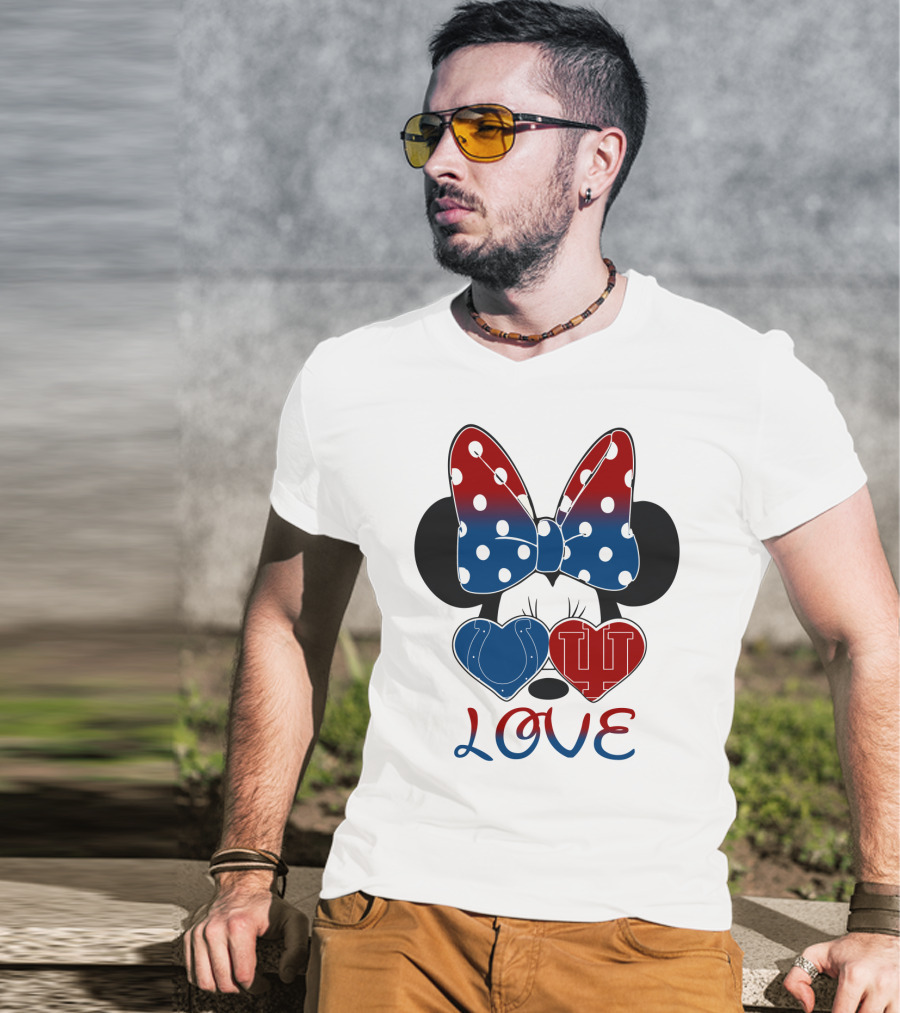 Love Minnie Colts Iu Hearts T-Shirt
