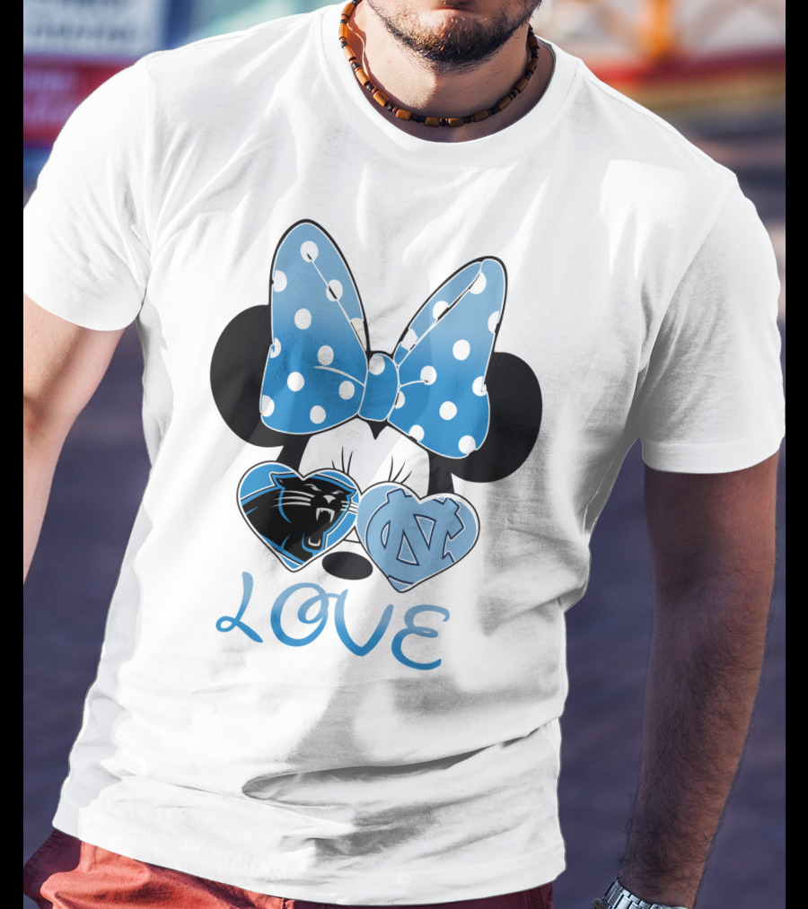 Minnie Carolina Panthers Unc Love T-Shirt