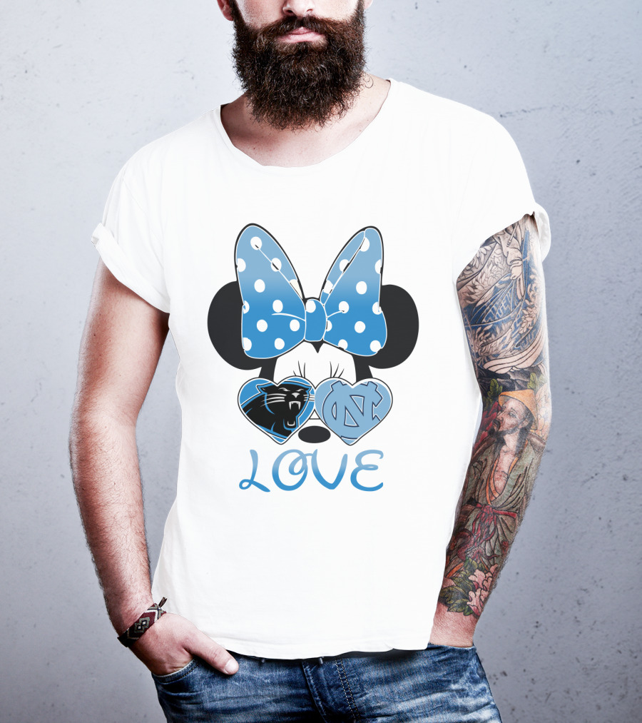 Minnie Carolina Panthers Unc Love T-Shirt