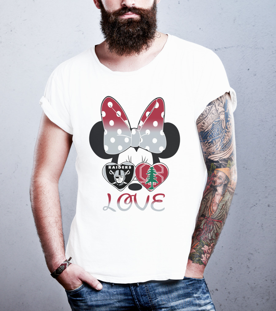 Love Raiders Stanford Minnie Bow Hearts T-Shirt
