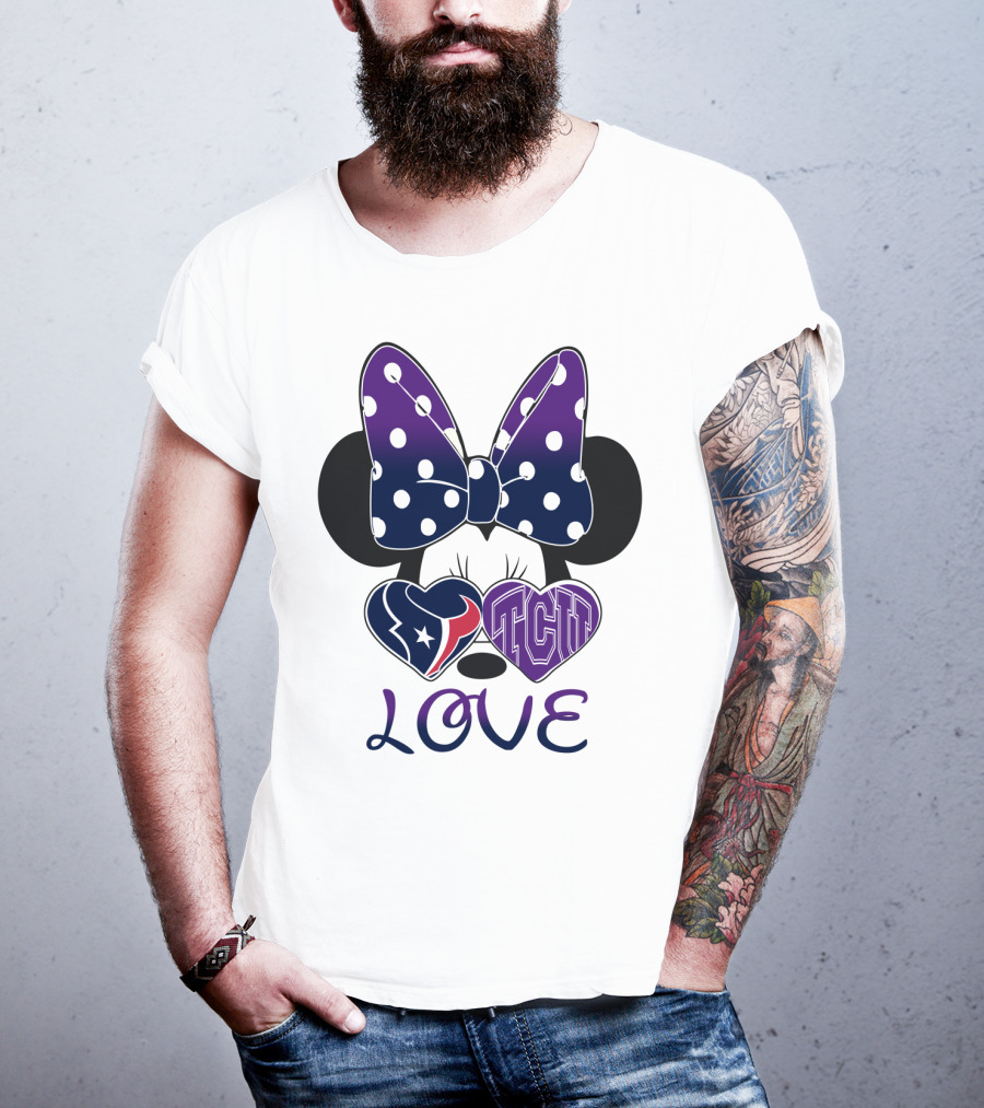 Minnie Love Texans Tcu T-Shirt