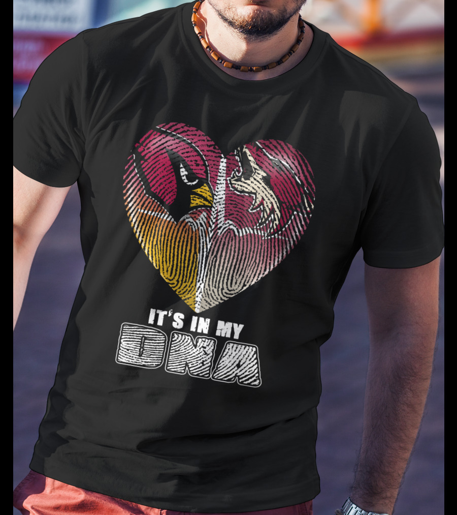 Arizona Cardinals Heart It's In My Dna T-Shirt