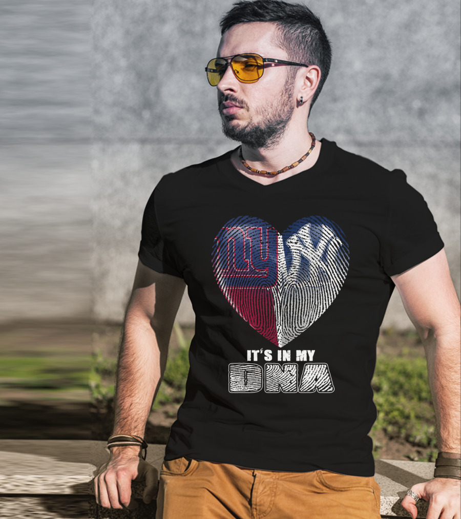 New York Giants Yankees It's In My Dna T-Shirt