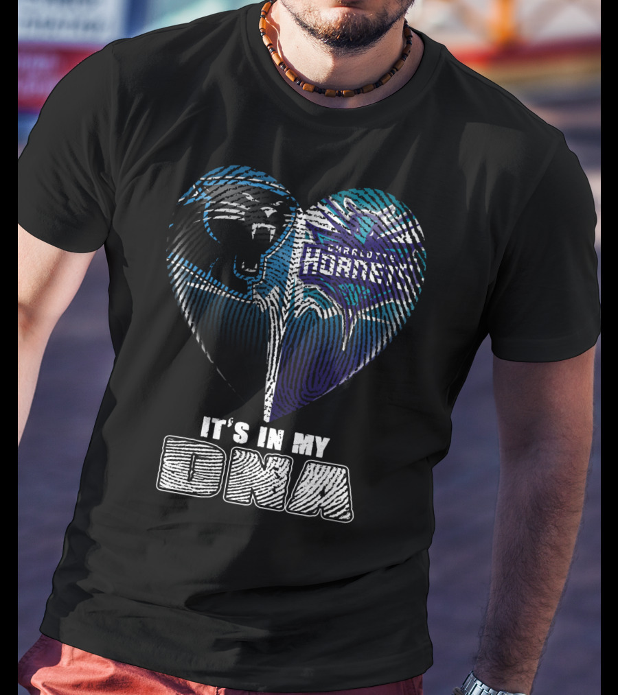 Carolina Panthers Charlotte Hornets It's In My Dna T-Shirt