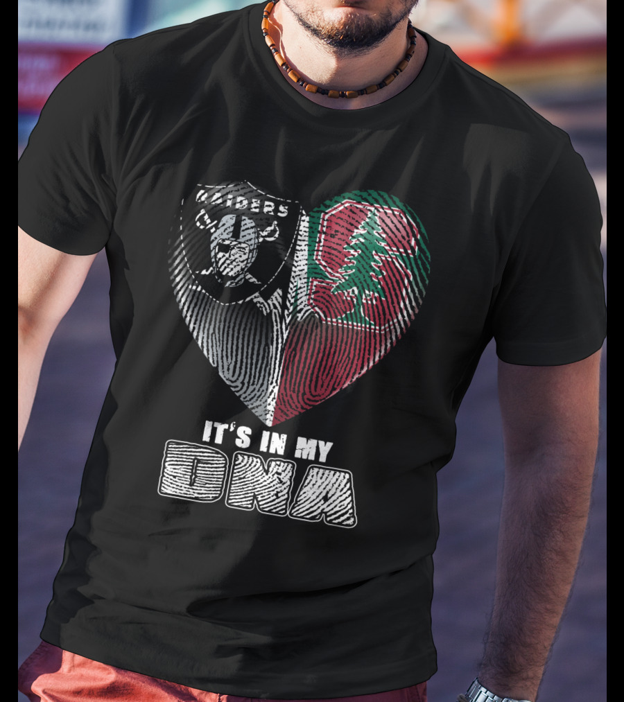 Raiders Stanford Heart It's In My Dna T-Shirt