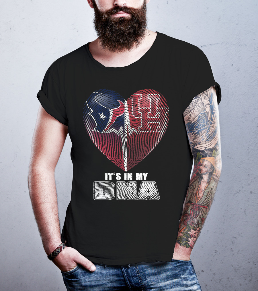 Houston Texans Uh Heart It's In My Dna T-Shirt