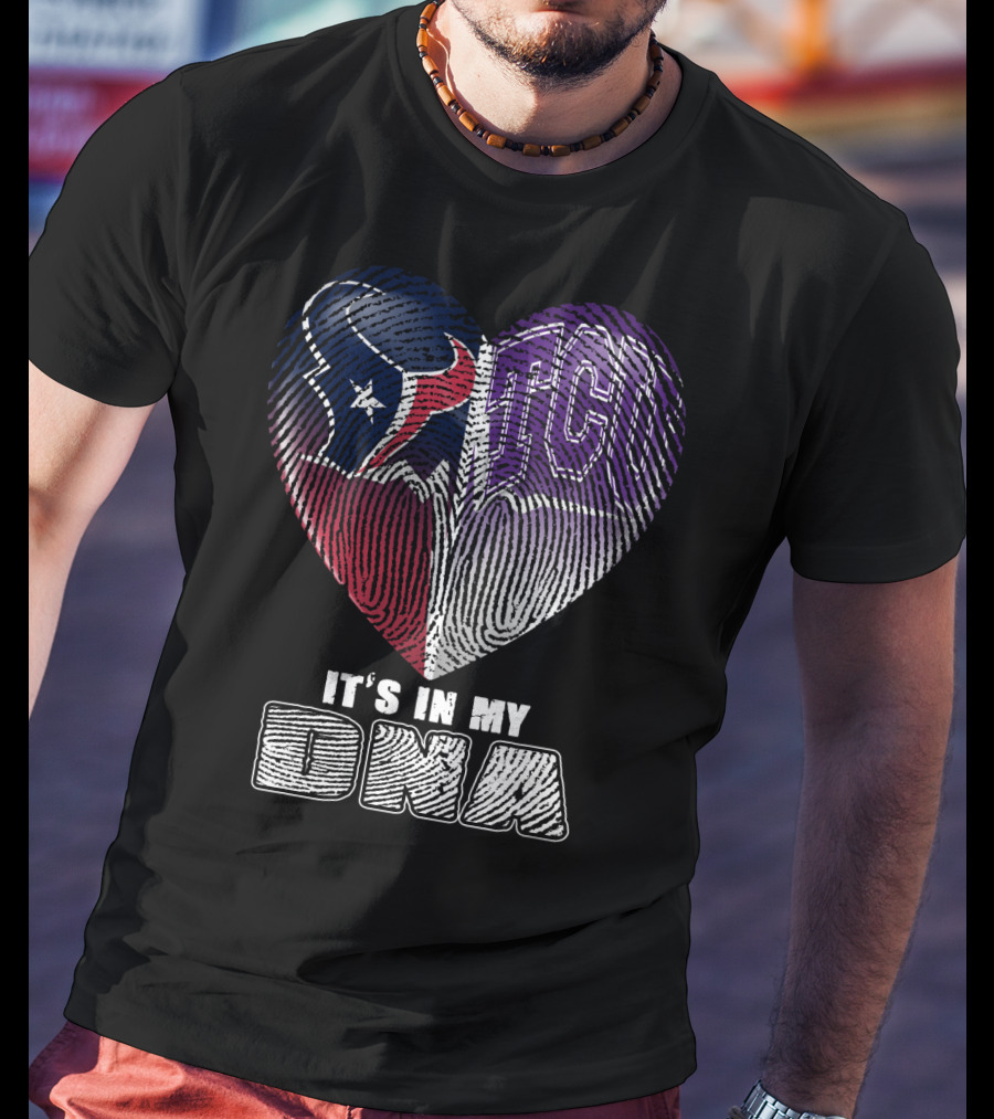 Houston Texans Tcu Horned Frogs It's In My Dna T-Shirt