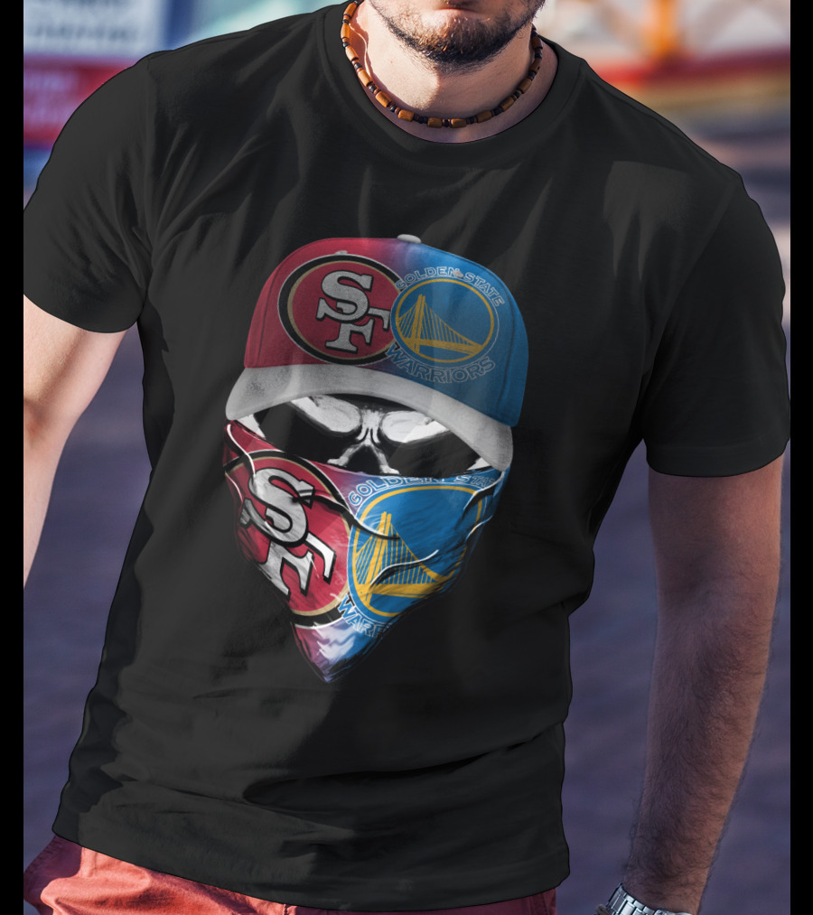Sf 49ers Golden State Warriors Masked Fusion T-Shirt