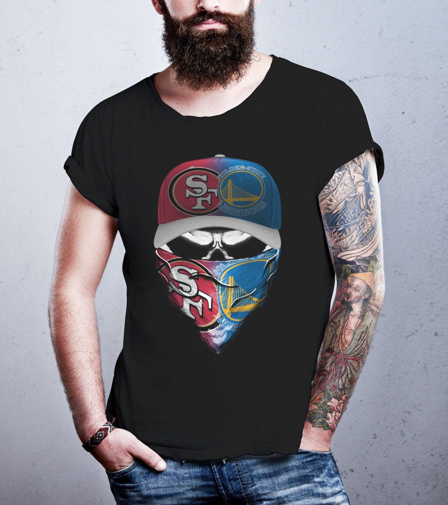 Sf 49ers Golden State Warriors Masked Fusion T-Shirt