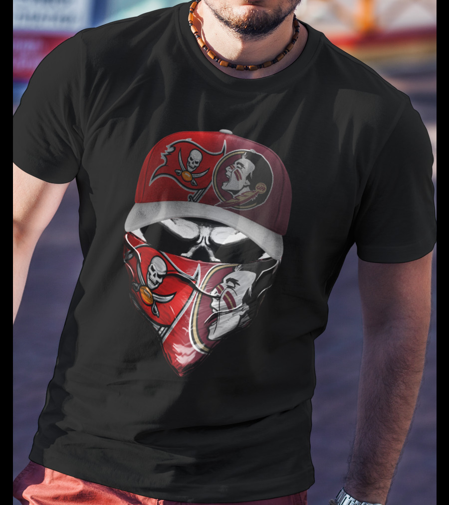 Buccaneers Seminoles Fan Gear Skull Bandana Hat T-Shirt