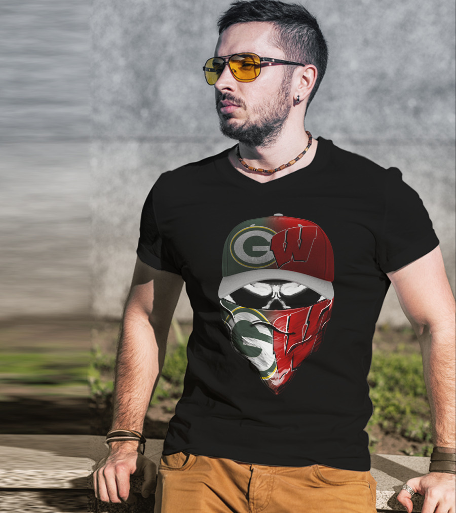 Gw Split Face Bandana With Cap T-Shirt