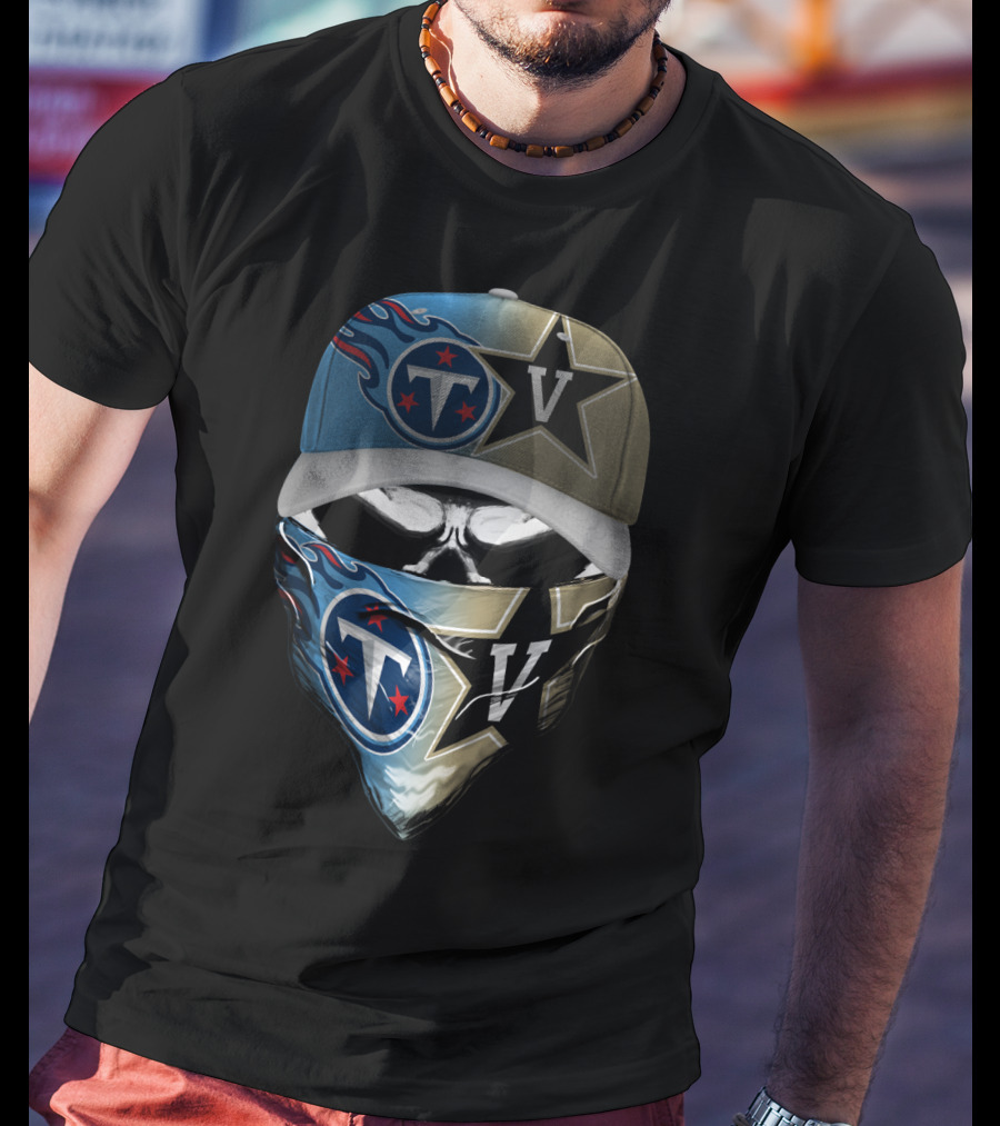 Tennessee Titans Vanderbilt Commodores Collaboration T-Shirt