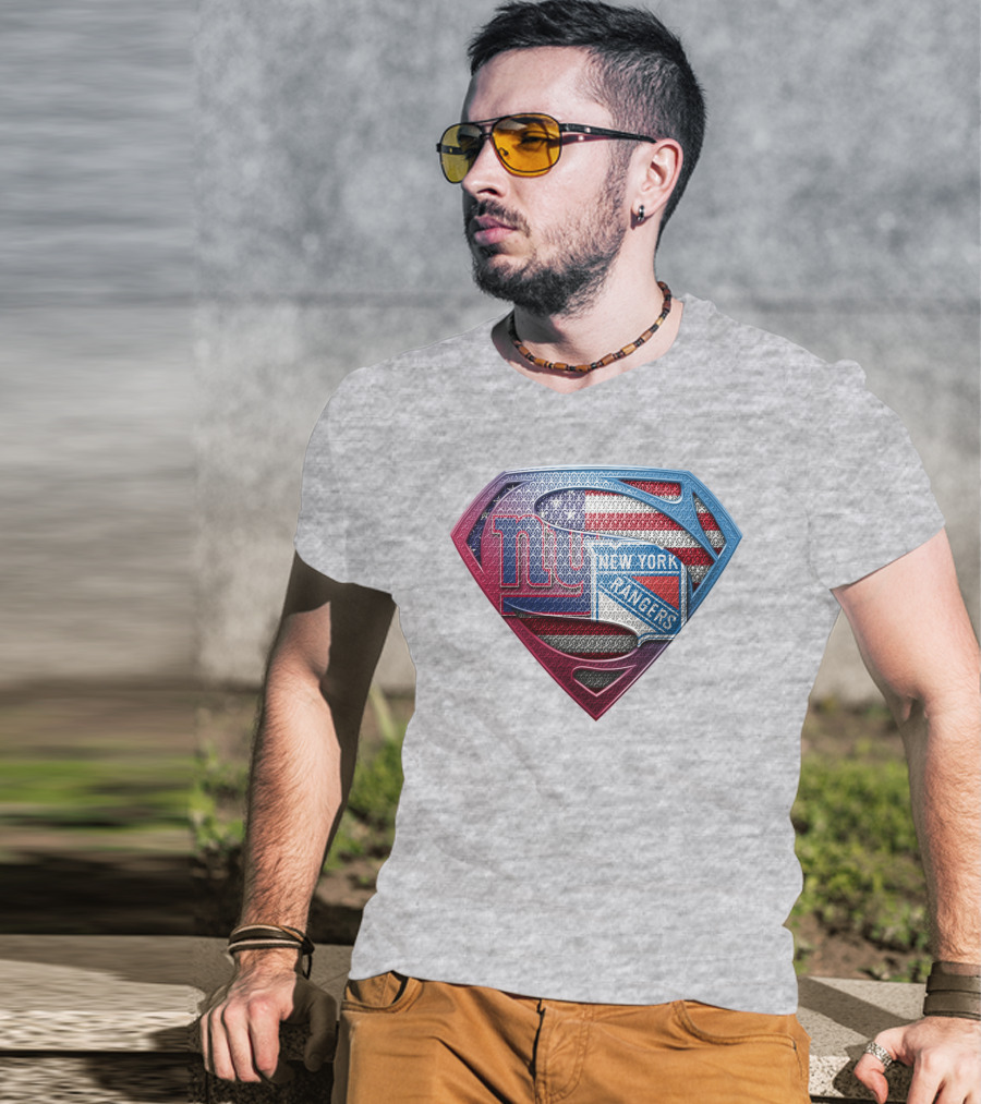 New York Giants Rangers American Flag Super T-Shirt