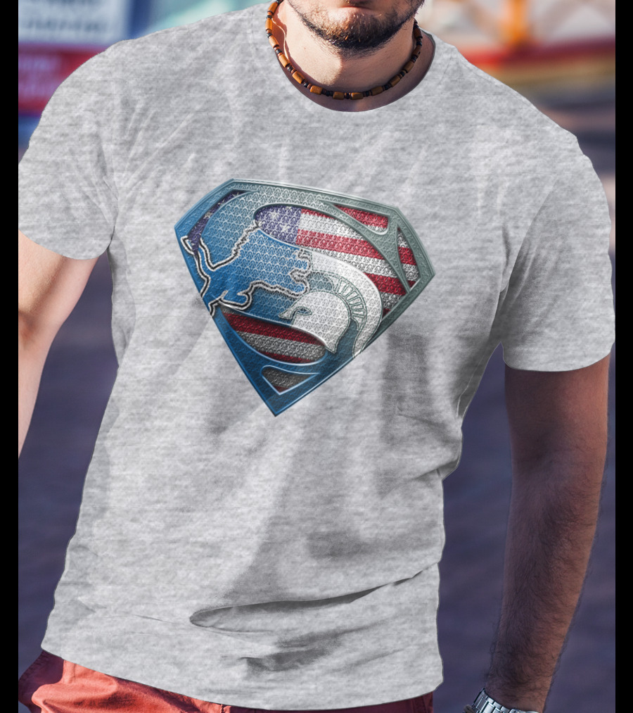 Spartan Superhero American Flag T-Shirt
