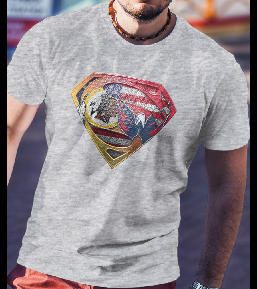 Superman Washington Sports Teams Mashup T-Shirt