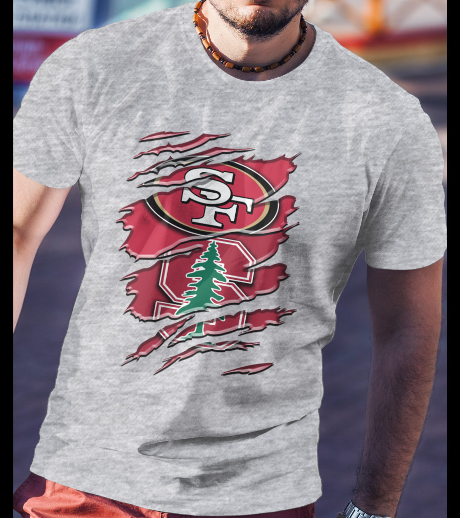 Sf Stanford Tree Logo Rah T-Shirt