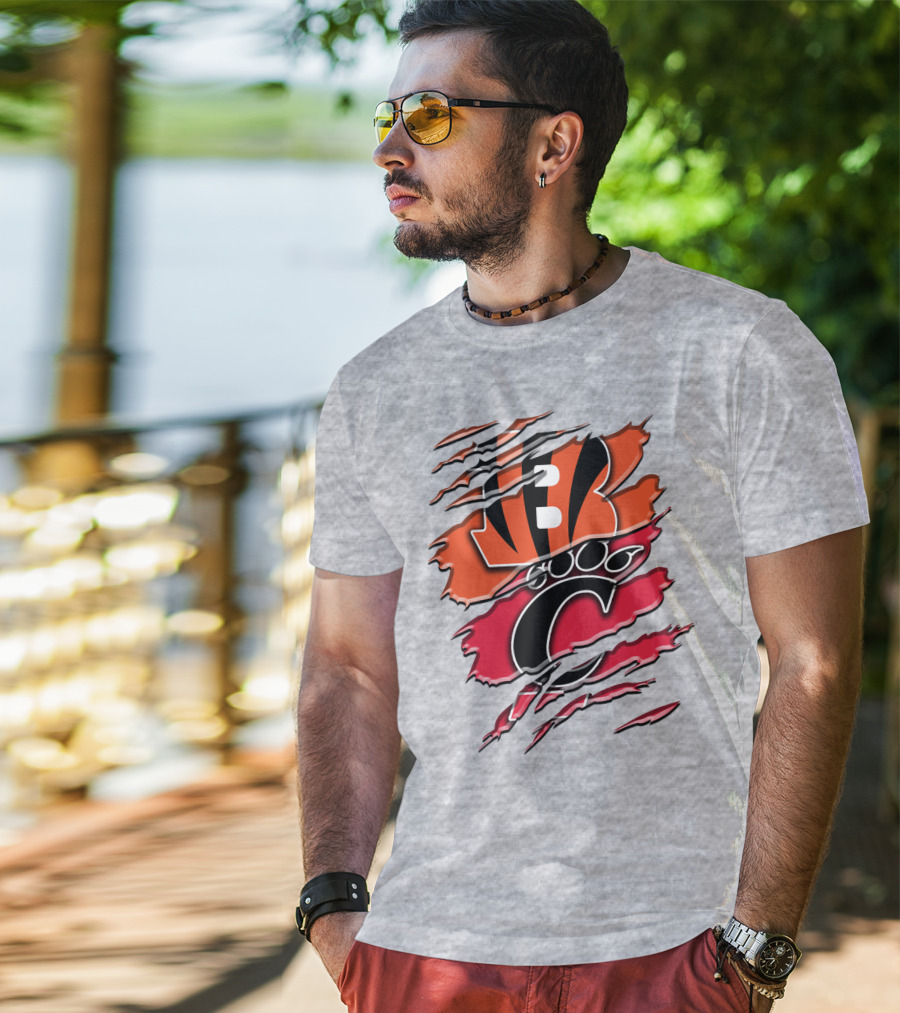 Bengals Bearcats Claw Graphic Rah 011 T-Shirt