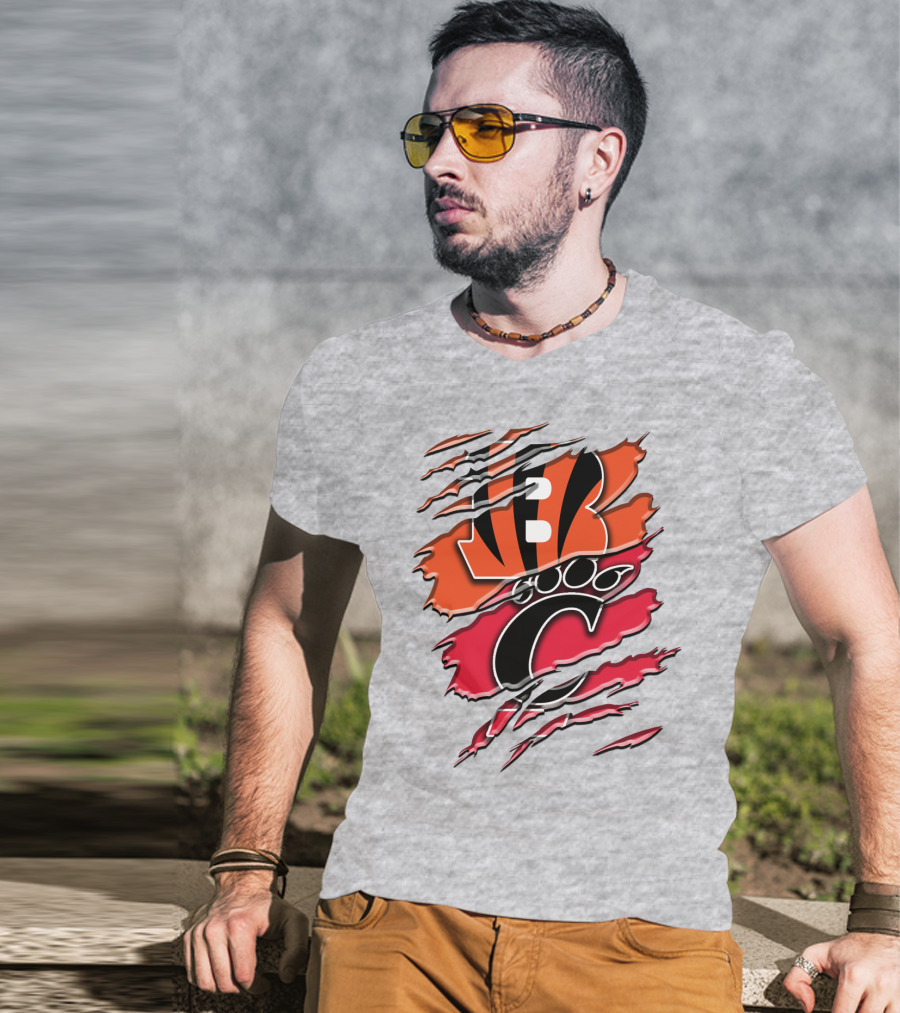 Bengals Bearcats Claw Graphic Rah 011 T-Shirt