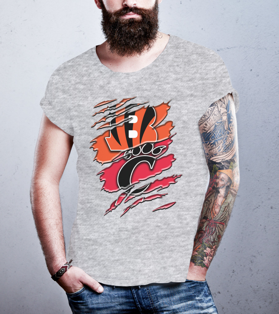 Bengals Bearcats Claw Graphic Rah 011 T-Shirt