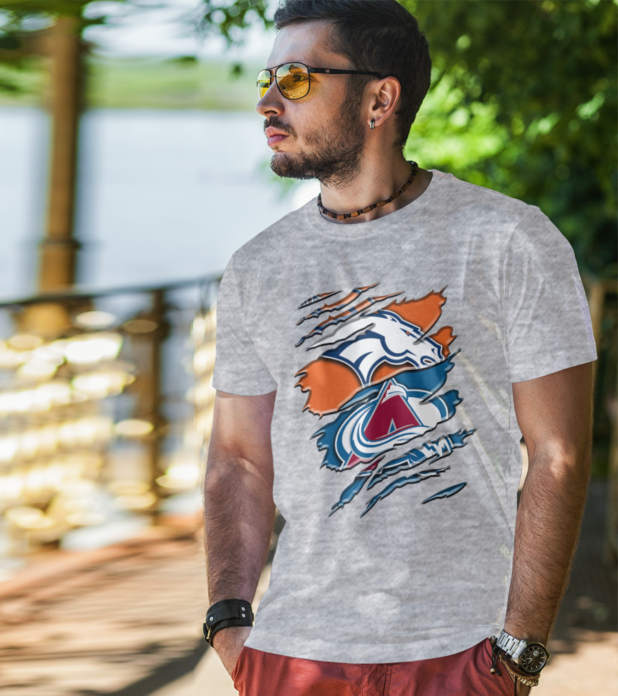 Denver Broncos Colorado Avalanche Rah 016 T-Shirt