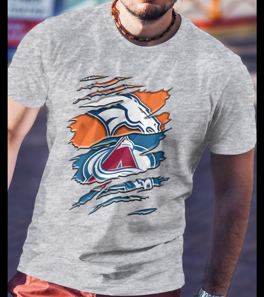 Denver Broncos Colorado Avalanche Rah 016 T-Shirt