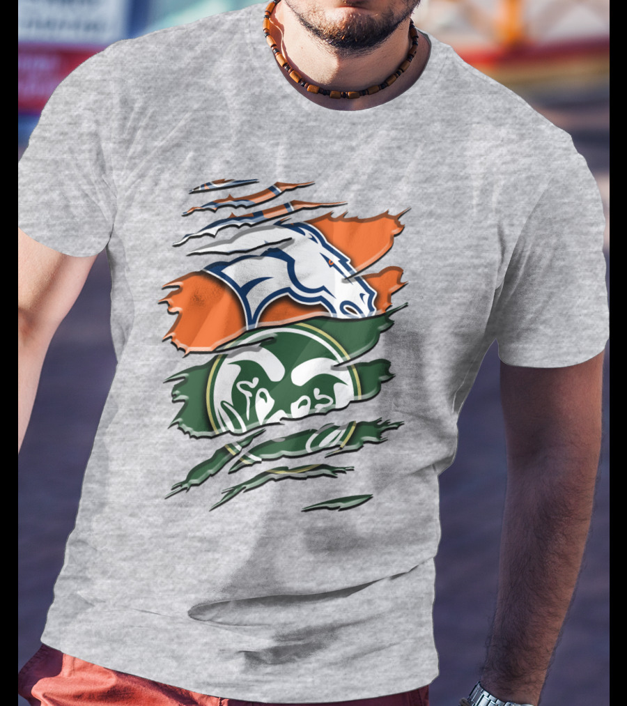Denver Broncos Colorado State Rams T-Shirt