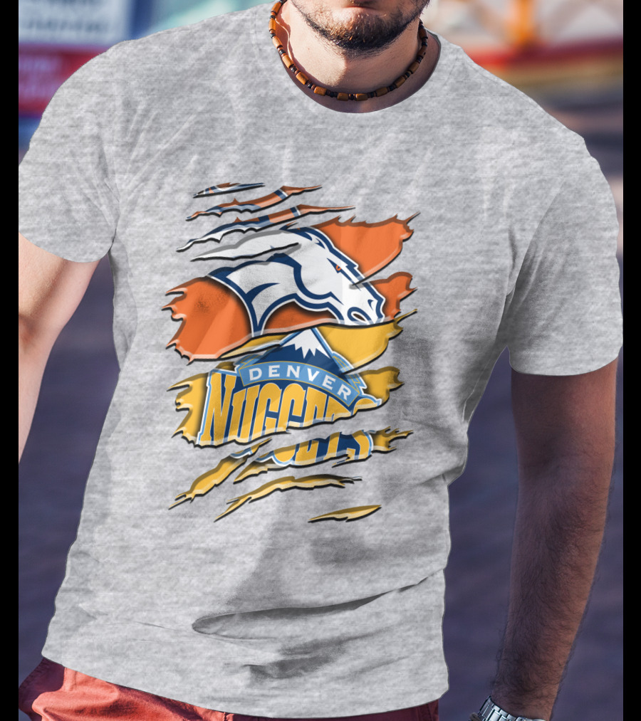 Denver Broncos And Nuggets Fan Crossover Rah 020 T-Shirt