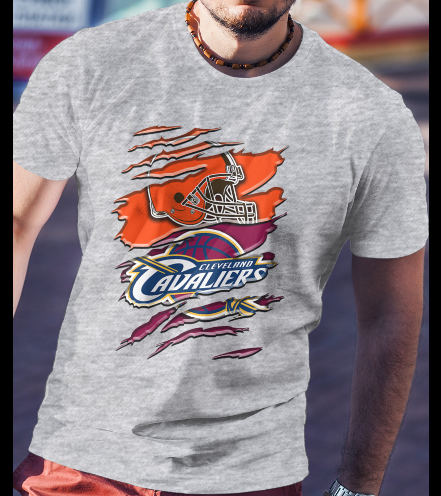 Cleveland Cavaliers Browns Helmet Rah T-Shirt